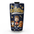 Custom Father's day Birthday Gifts For Cat Dad, Cat Lovers • New Effect Cool Cat Father - Personalized Tumbler