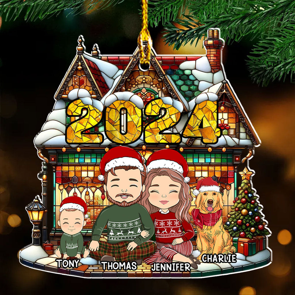Warm Family - Personalized Acrylic Ornament
