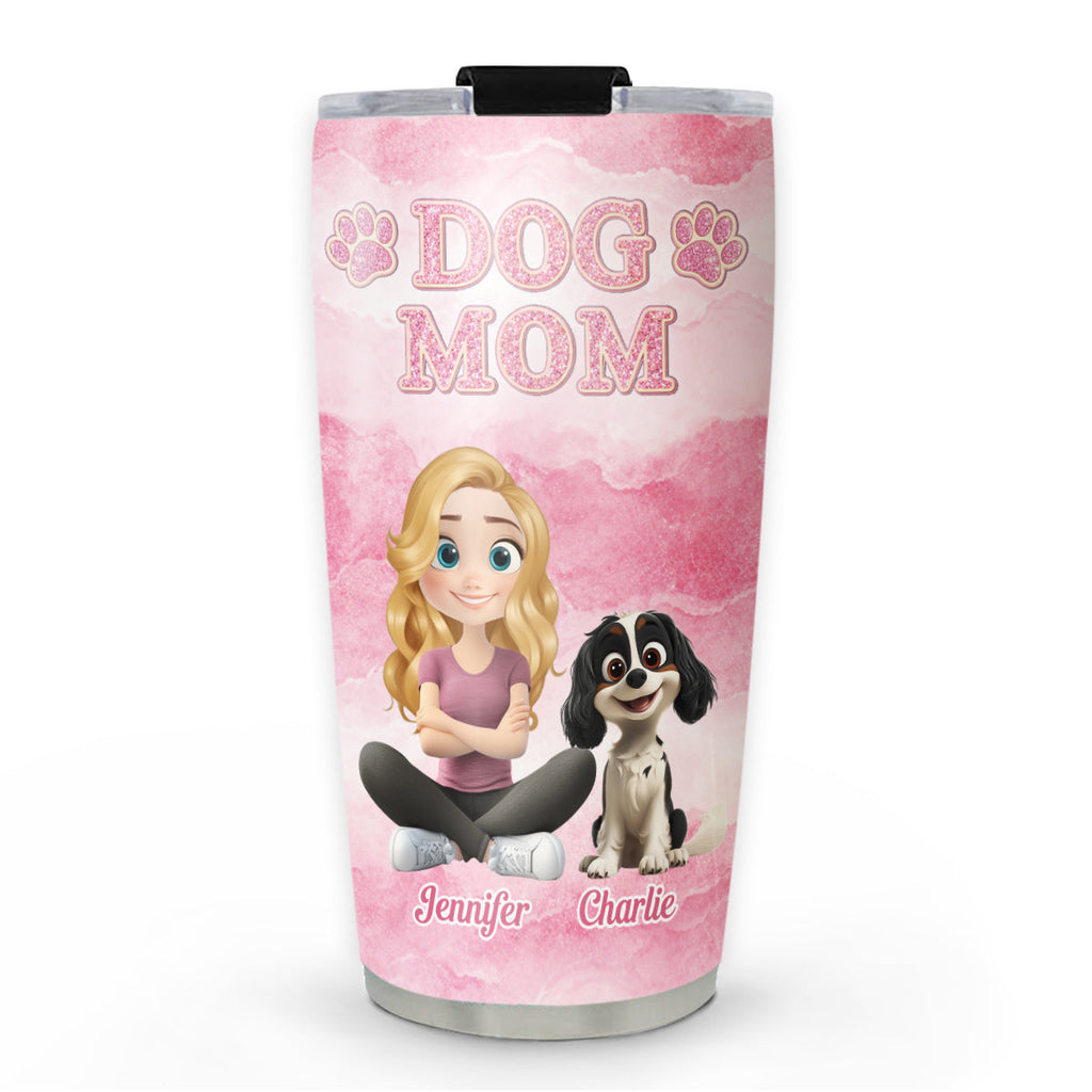 Custom Christmas Birthday Gifts For Dog Mom, Dog Lovers • My Favorite One - Personalized 3D Effect Tumbler