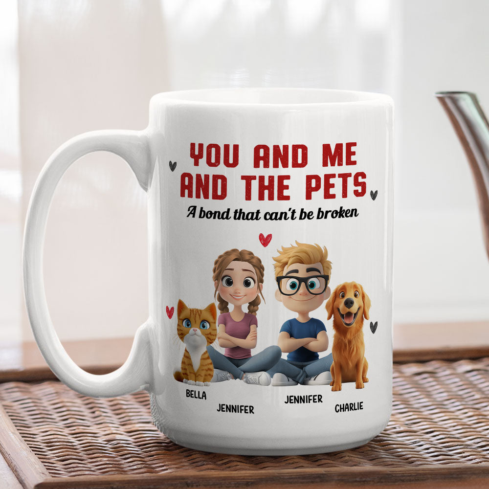 Custom Christmas Birthday Gifts For Pet Lovers • You Me And Us - Personalized Coffee Mug