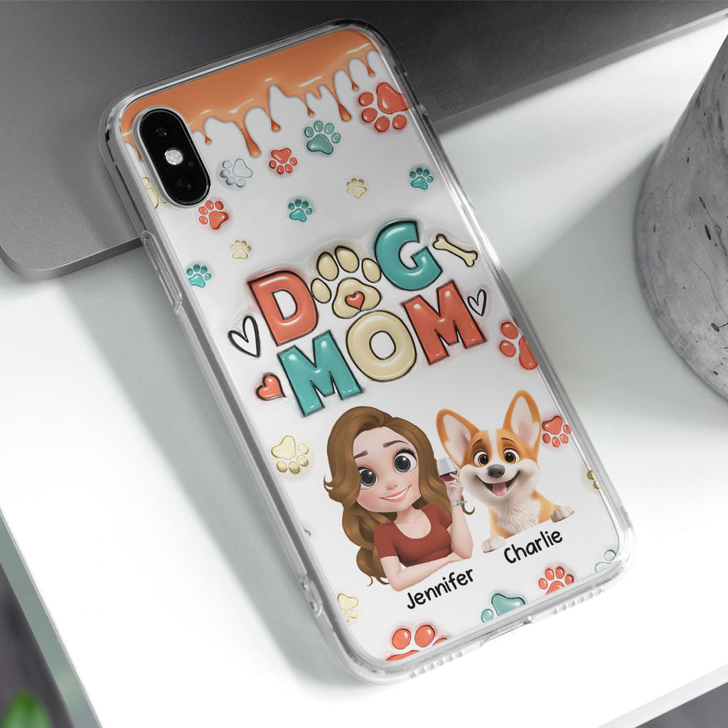 My Lovely Dog Cartoon - Personalized 3D Inflated Effect Phone Case