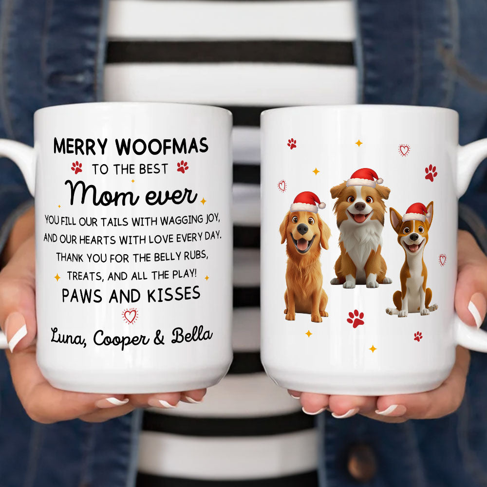 Custom Christmas Birthday Gifts For Dog Mom, Dog Lovers • All The Play Together - Personalized Coffee Mug