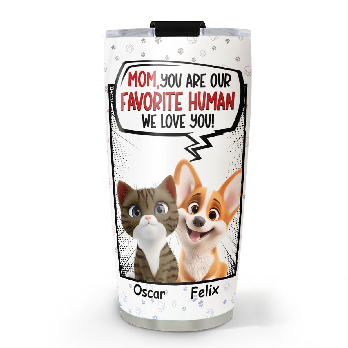 Custom Christmas Birthday Gifts For Pet Lovers • Favorite Pet Tumbler- Personalized Tumbler