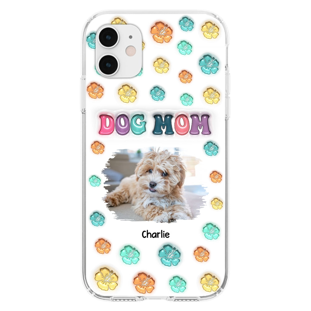 Dog Mom Summer Photo - Personalized 3D Inflated Effect Phone Case