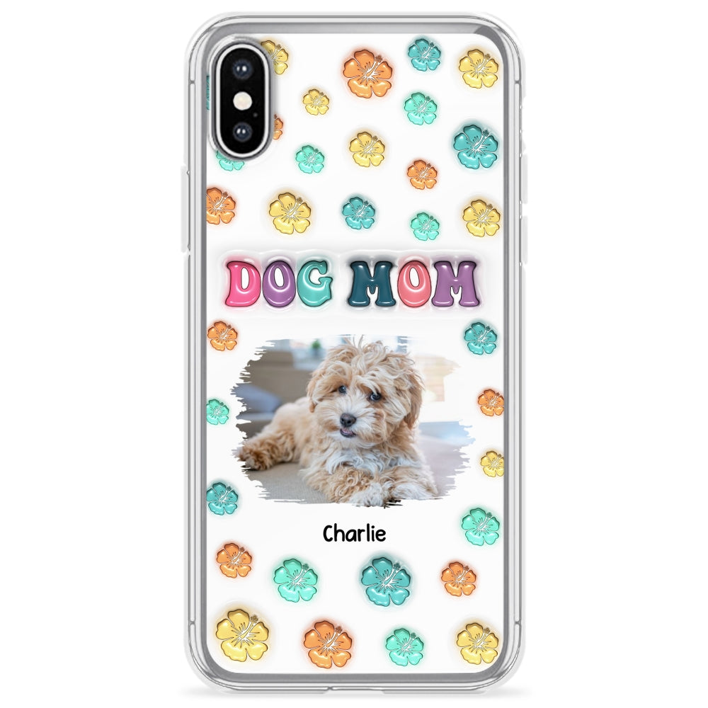 Dog Mom Summer Photo - Personalized 3D Inflated Effect Phone Case