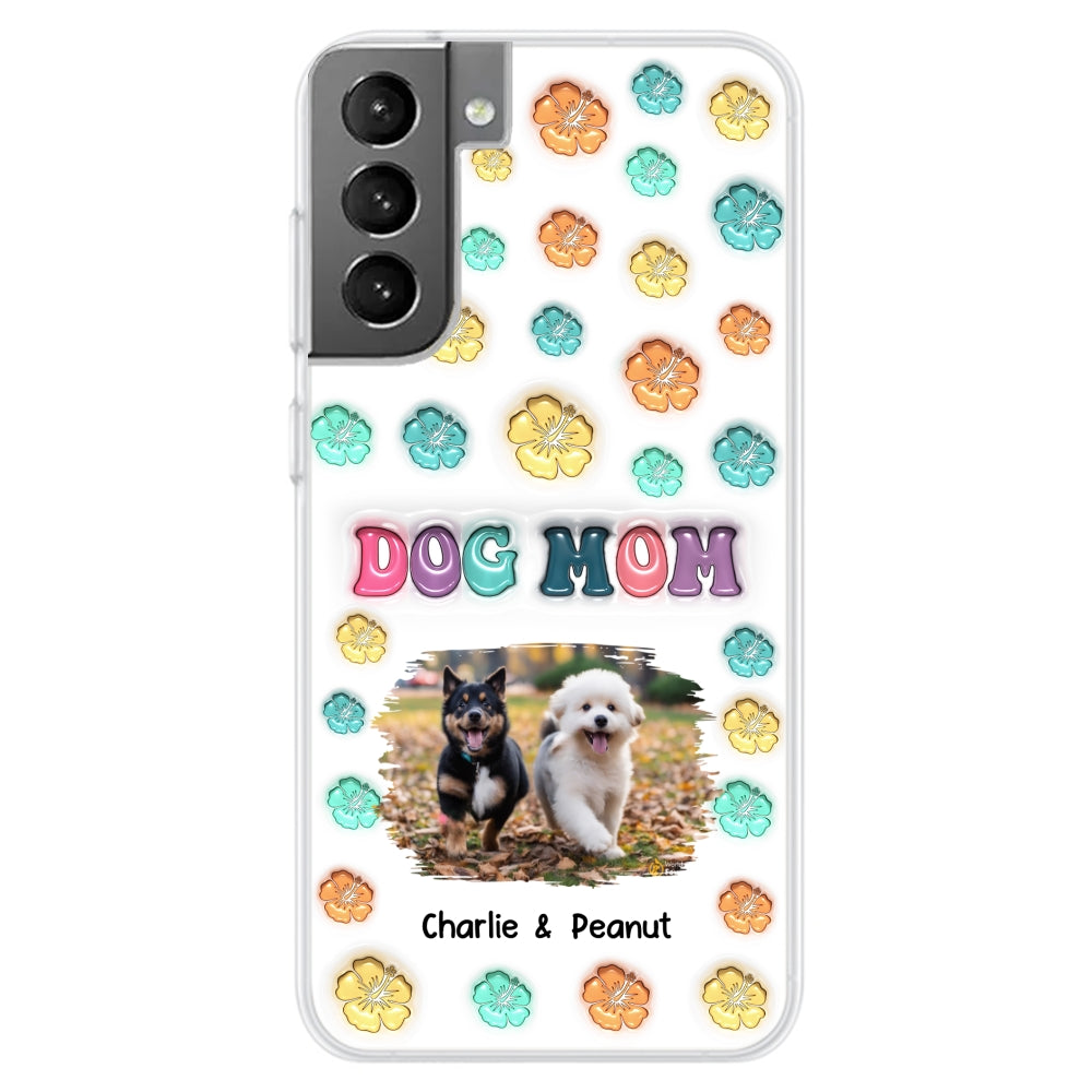 Dog Mom Summer Photo - Personalized 3D Inflated Effect Phone Case