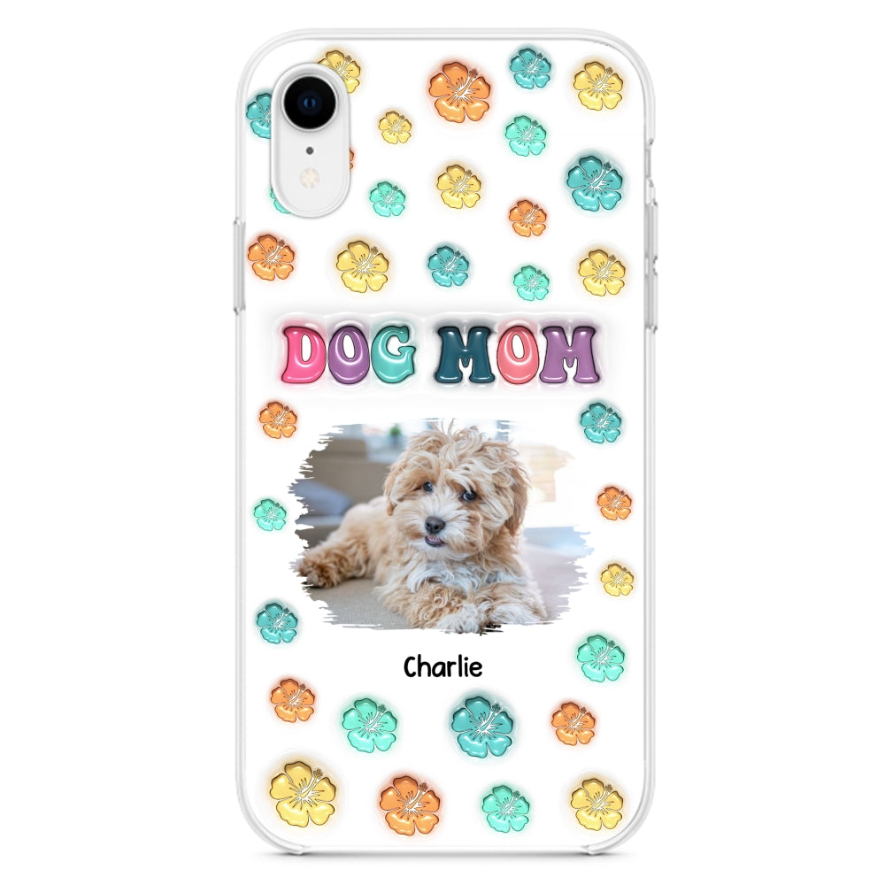 Dog Mom Summer Photo - Personalized 3D Inflated Effect Phone Case