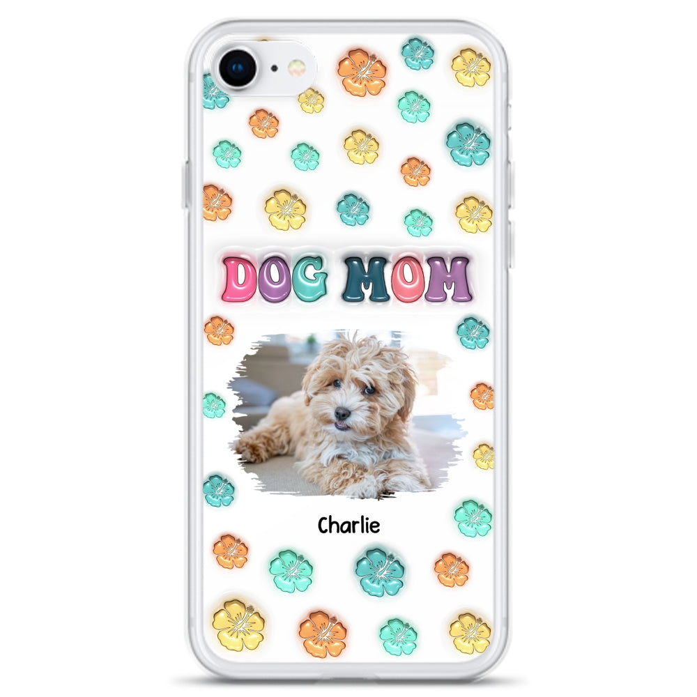 Dog Mom Summer Photo - Personalized 3D Inflated Effect Phone Case