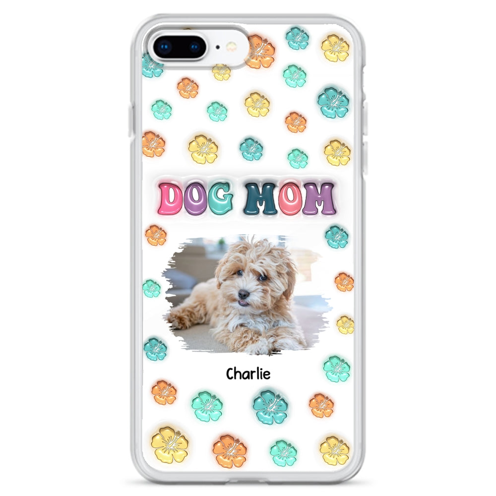 Dog Mom Summer Photo - Personalized 3D Inflated Effect Phone Case
