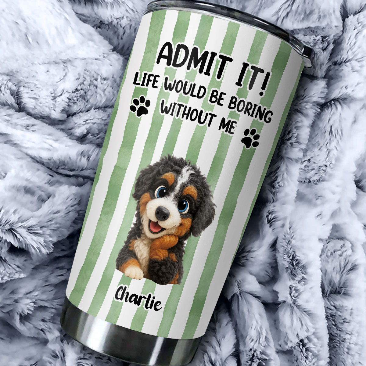 Custom Christmas Birthday Gifts For Dog Mom, Dog Lovers • Can Not Deny It - Personalized Tumbler