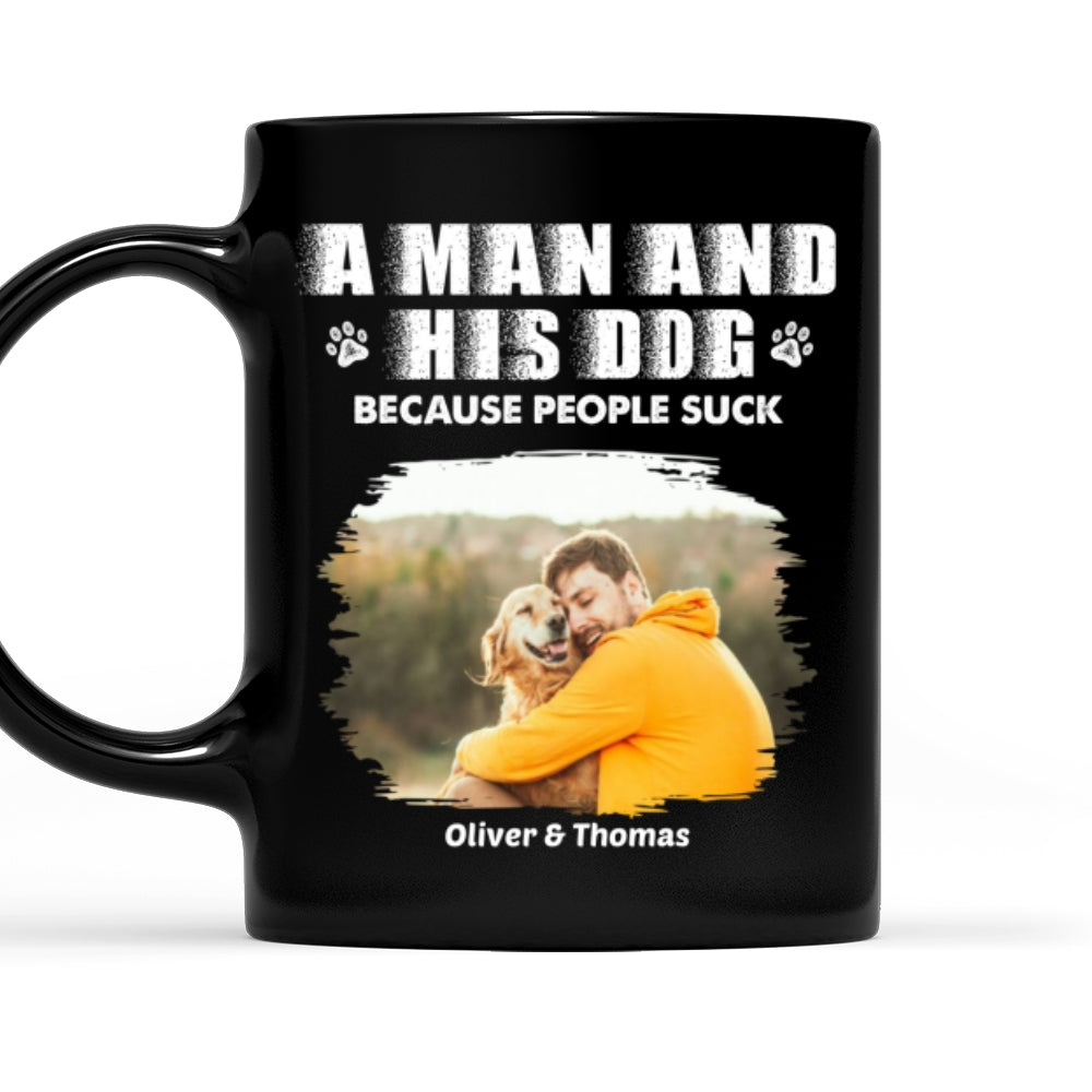 Custom Photo Christmas Birthday Gifts For Dog Dad, Dog Lovers • Not Suck Like You Photo - Personalized Coffee Mug