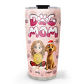Custom Christmas Birthday Gifts For Dog Mom, Dog Lovers • Christmas Is Coming To Paw - Personalized 3D Inflated Effect Tumbler
