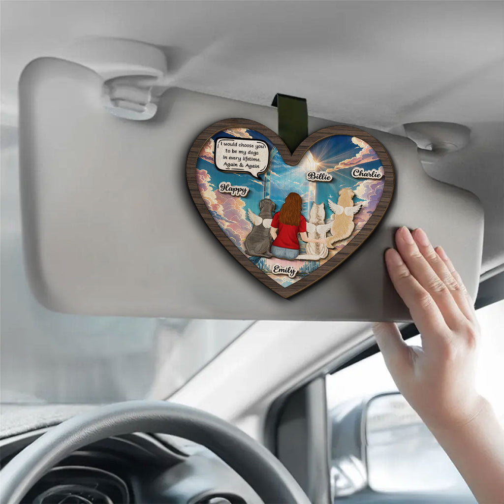 Always Choose You My Dog - Personalized Car Visor Clip