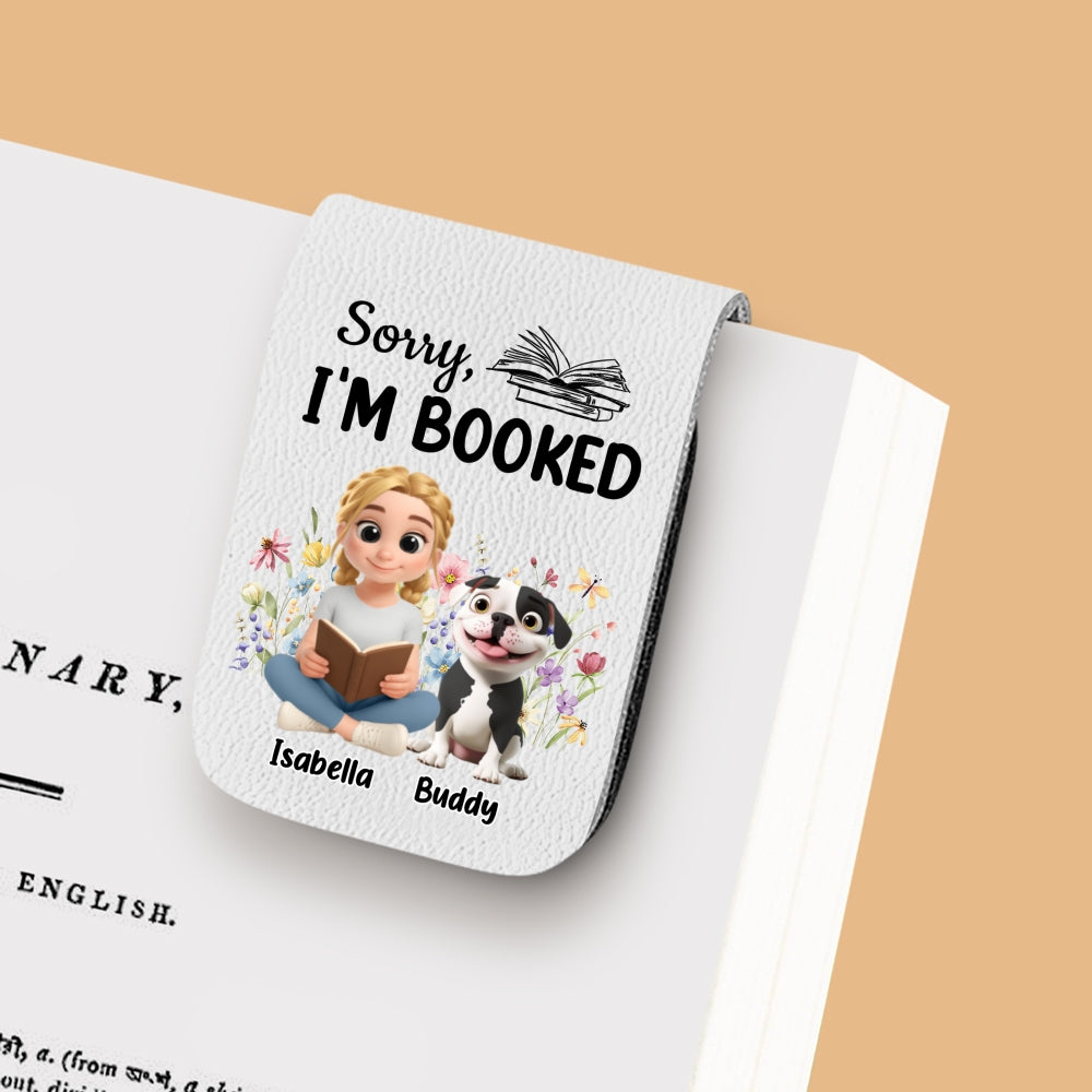 Booked Already - Personalized Leather Bookmark