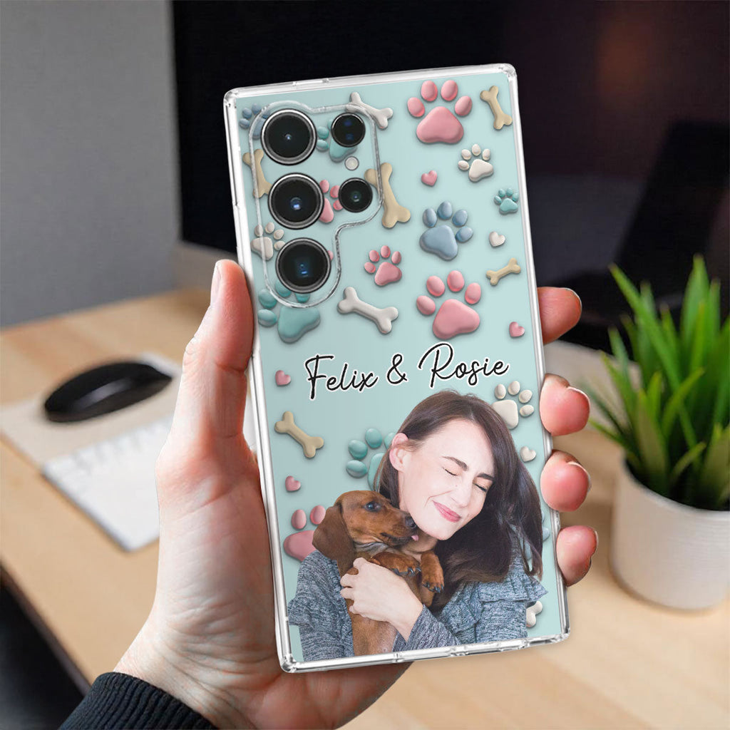 Dog And Human Cartoon Photo - Personalized Phone Case
