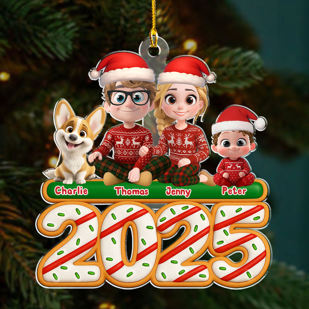 Custom Christmas Decor Home Birthday Gifts For Dog Lovers • We And Our Kids Tree Cake - Personalized Acrylic Ornament