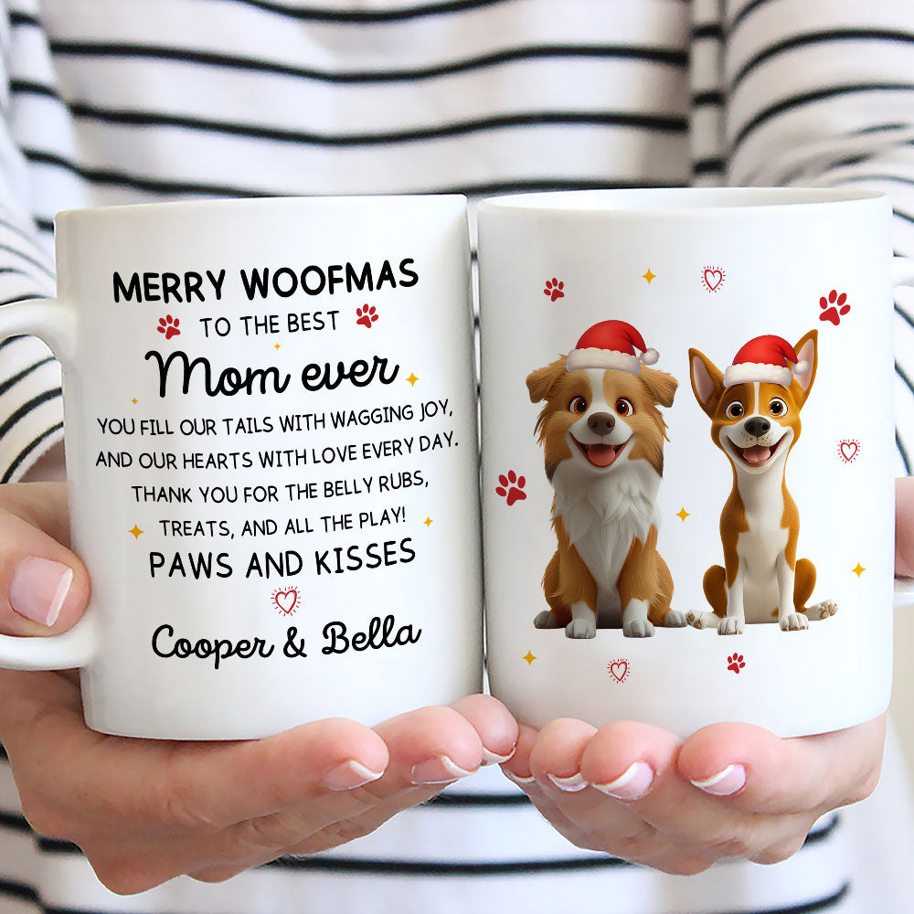 Custom Christmas Birthday Gifts For Dog Mom, Dog Lovers • All The Play Together - Personalized Coffee Mug