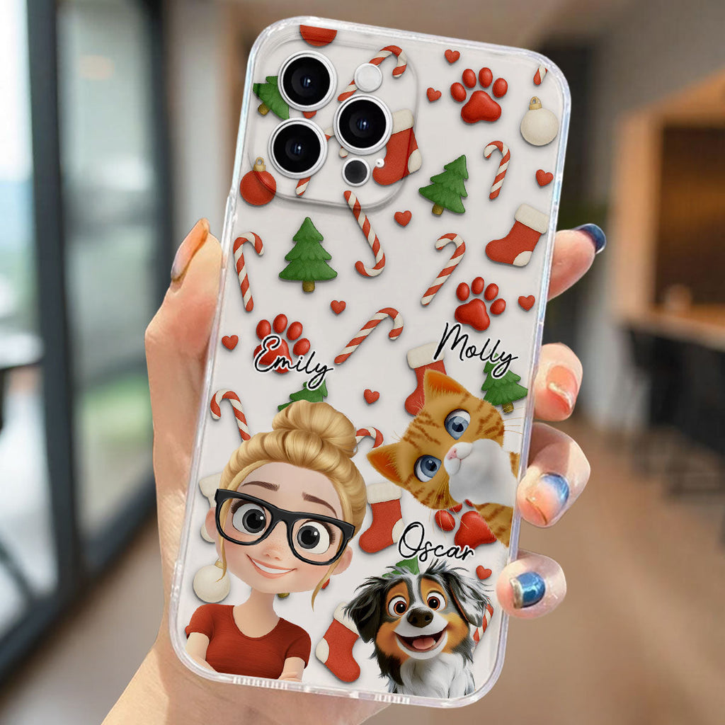 Pet And Human Cartoon Ver 2 - Personalized Phone Case