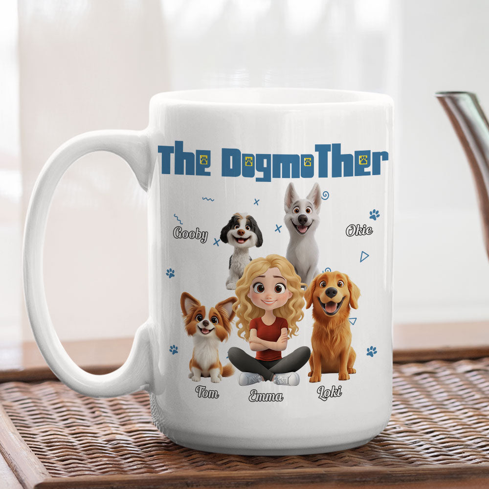 Custom Christmas Birthday Gifts For Dog Mom, Dog Lovers • I Am The Dogmother - Personalized Coffee Mug