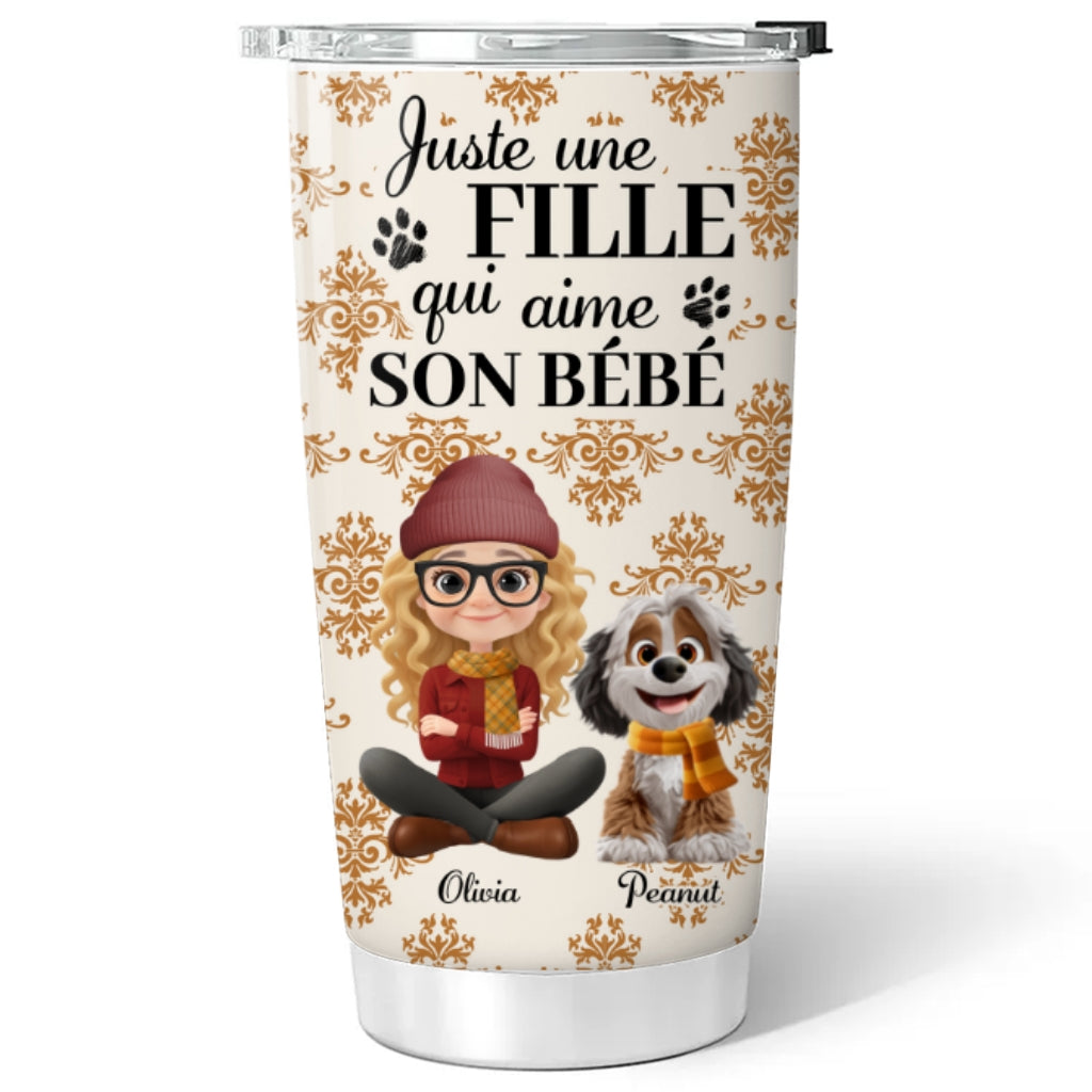 Custom Christmas Birthday Gifts For Pet Mom, Pet Lovers • Gobelet Personnalisé - Animal Citrouille d'Automne