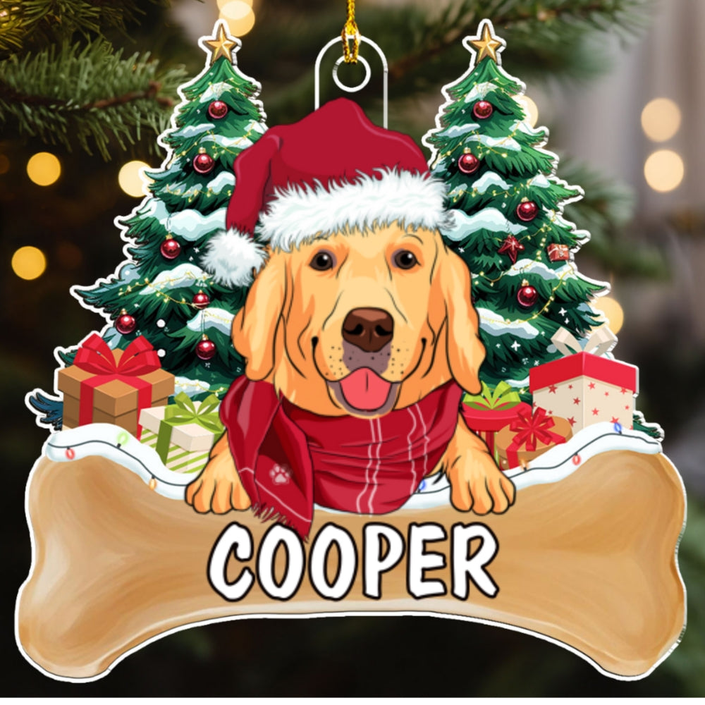 Dog Christmas - Personalized Acrylic Ornament