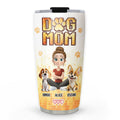 Custom Mother's day Birthday Gifts For Dog Mom, Dog Lovers • Pixel Dog Mom - Personalized Tumbler