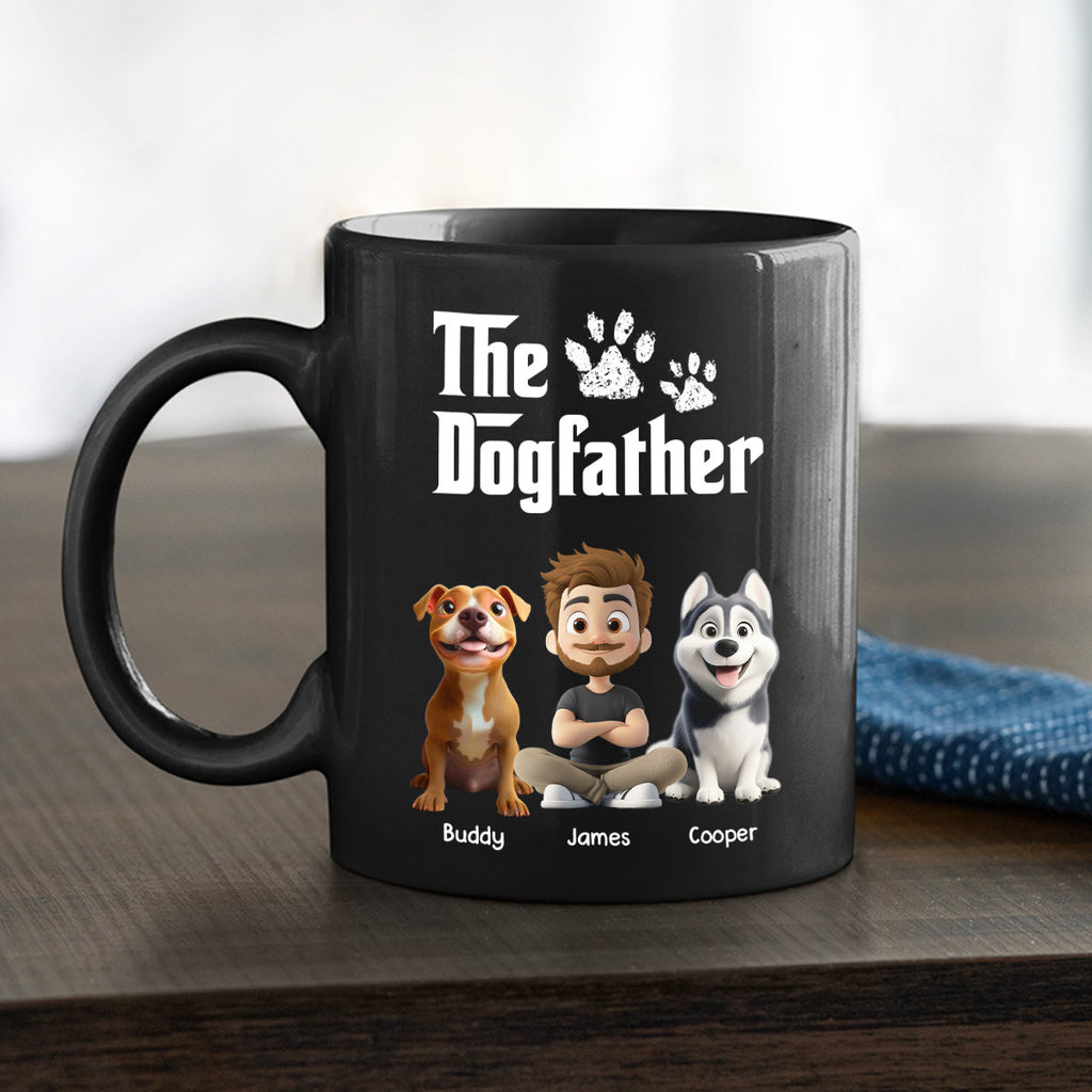 Custom Father's day Birthday Gifts For Dog Dad, Dog Lovers • Cool Dog Father - Personalized Coffee Mug
