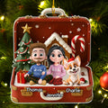 Custom Christmas Decor Home Birthday Gifts For Dog Lovers • Our Christmas - Personalized Acrylic Ornament