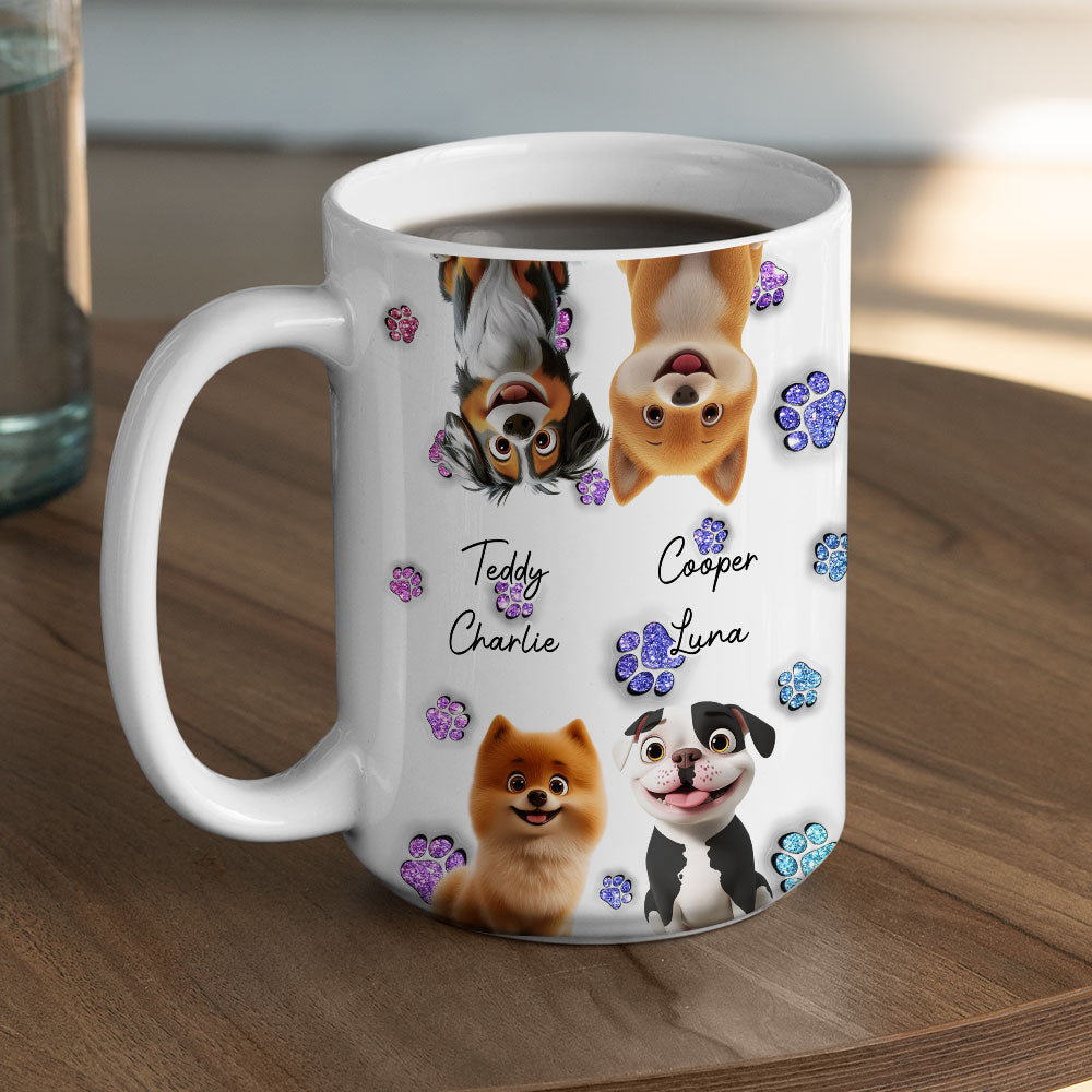 Custom Christmas Birthday Gifts For Dog Lovers • Dog Baby - Personalized 3D Inflated Effect Mug