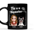 Custom Christmas Birthday Gifts For Dog Mom, Dog Lovers • The Dogmother Dark Ver - Personalized Coffee Mug