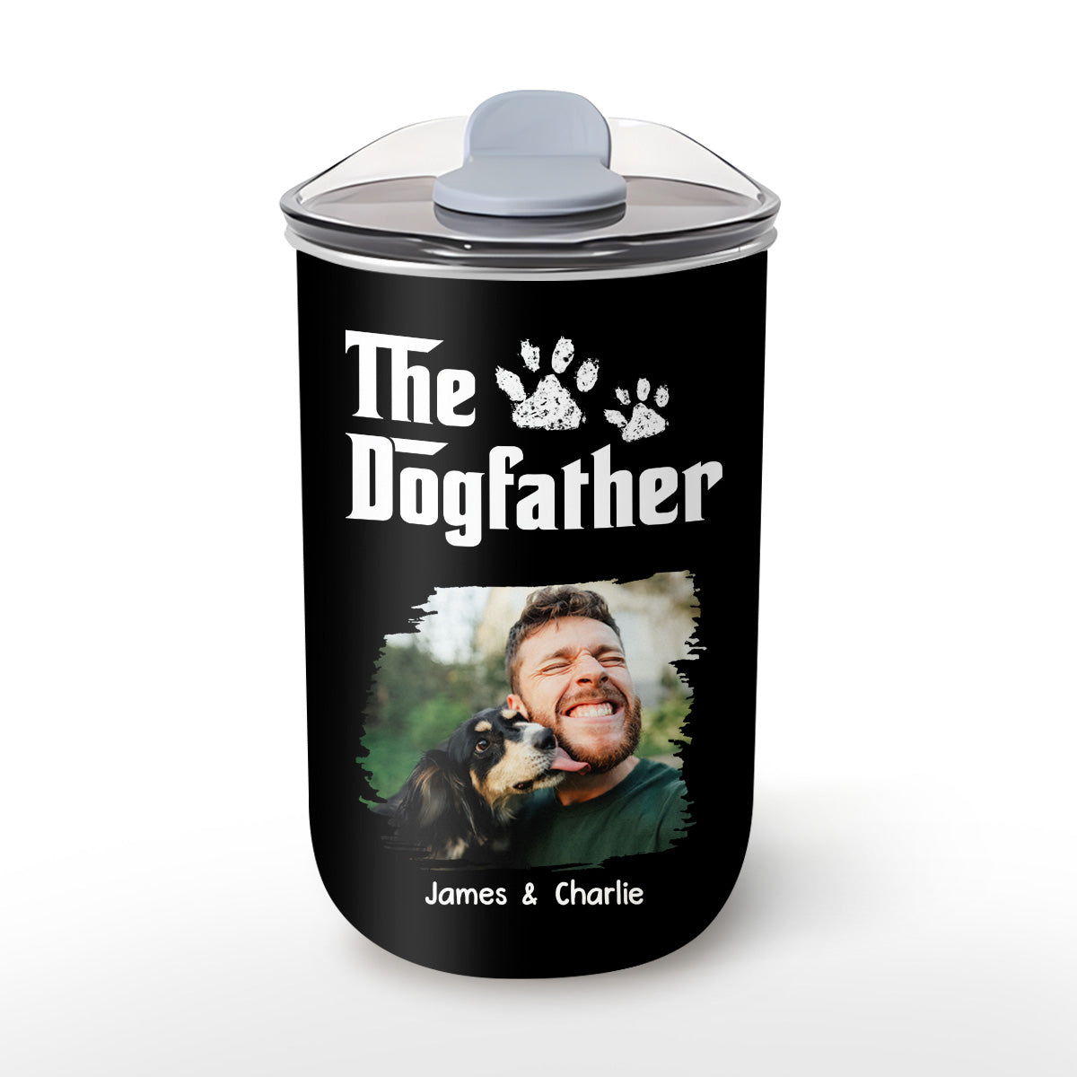 Cool Dog Father Photo - Personalized 10oz Tumbler