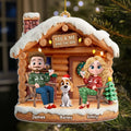Custom Christmas Decor Home Birthday Gifts For Dog Lovers • Have A Chat With Dogs - Personalized 3D Effect Acrylic Ornament