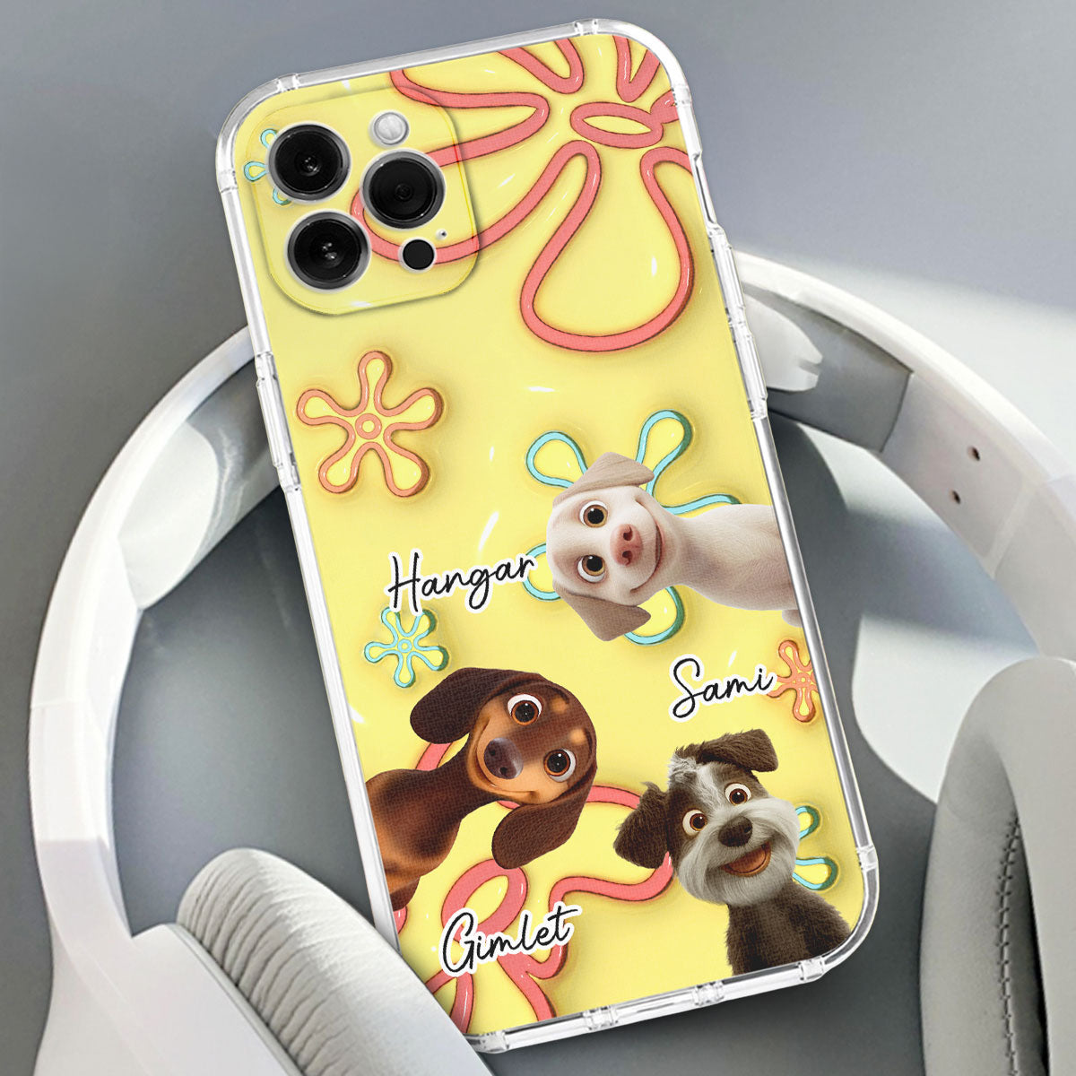 Sponge Dog - Personalized 3D Inflated Effect Phone Case