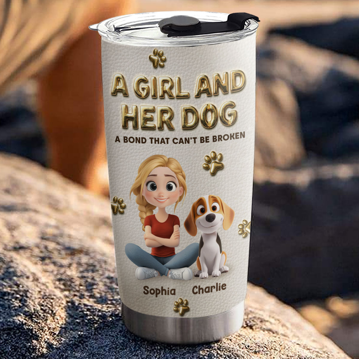 Custom Mother's day Birthday Gifts For Dog Mom, Dog Lovers • Mother Of Dogs - Personalized Tumbler