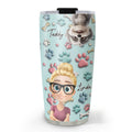 Custom Mother's day Birthday Gifts For Dog Mom, Dog Lovers • Dog And Human Cartoon - Personalized Tumbler