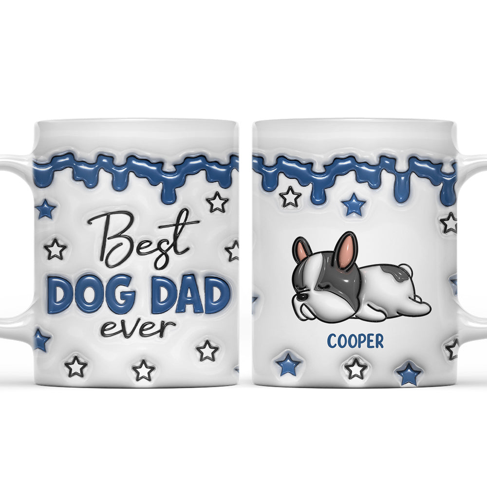Custom Christmas Birthday Gifts For Dog Lovers • Best Dog Parents - Personalized 3D Inflated Effect Mug