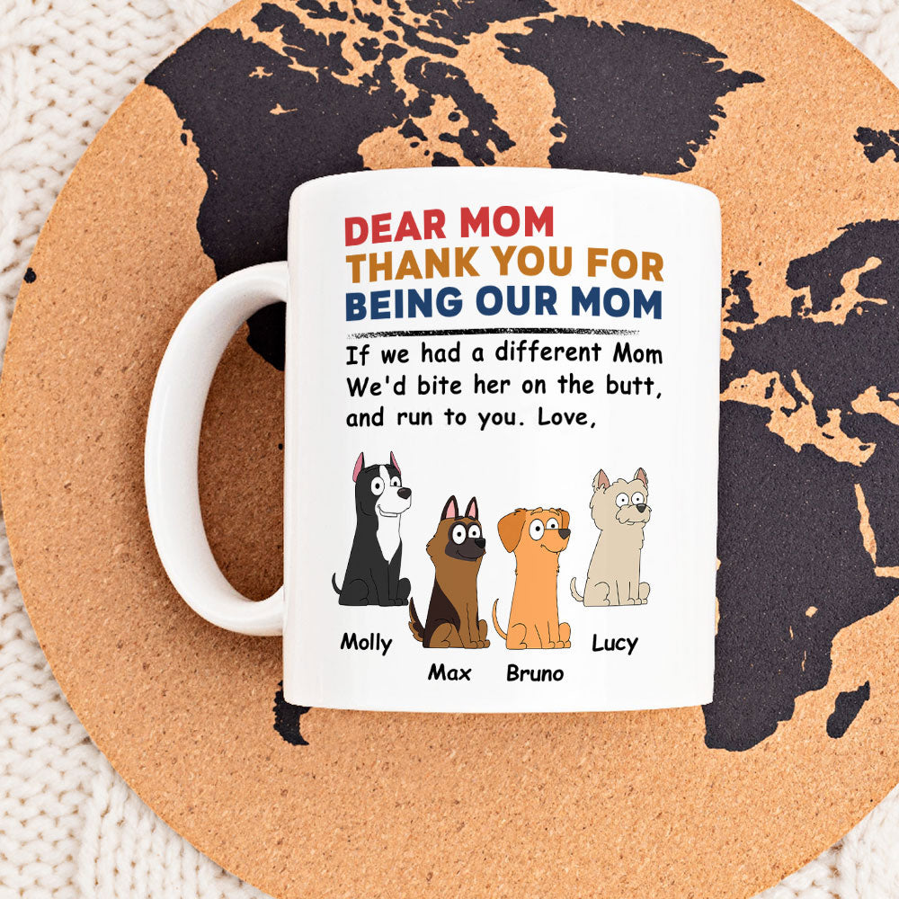 Custom Christmas Birthday Gifts For Dog Lovers • Bite Him And Go Find You - Personalized Coffee Mug