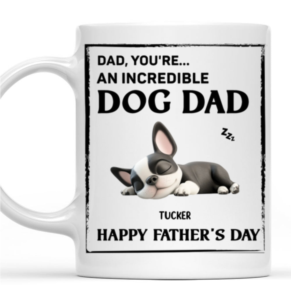 Custom Father's day Birthday Gifts For Dog Dad, Dog Lovers • My Super Cool Dog Dad - Personalized Coffee Mug