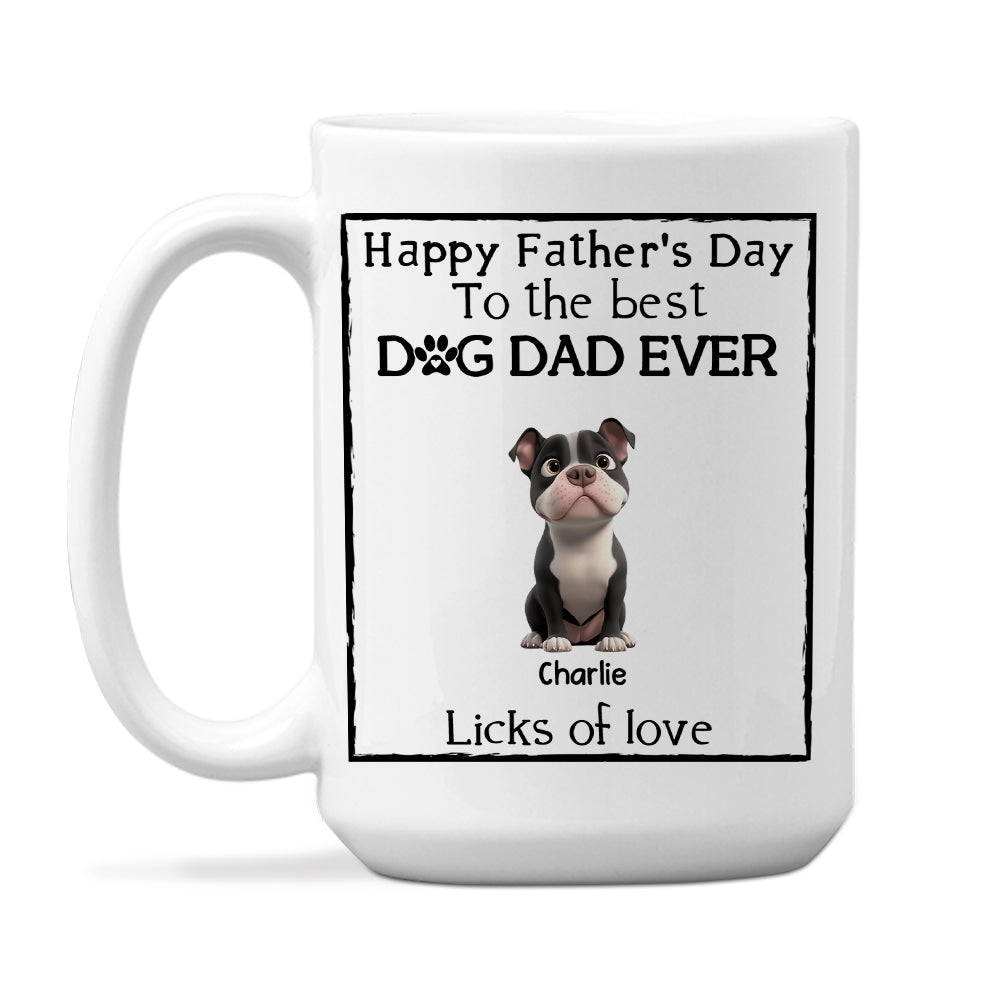 Custom Mother's Father's day Birthday Gifts For Dog Lovers • Licks Of Love - Personalized Coffee Mug