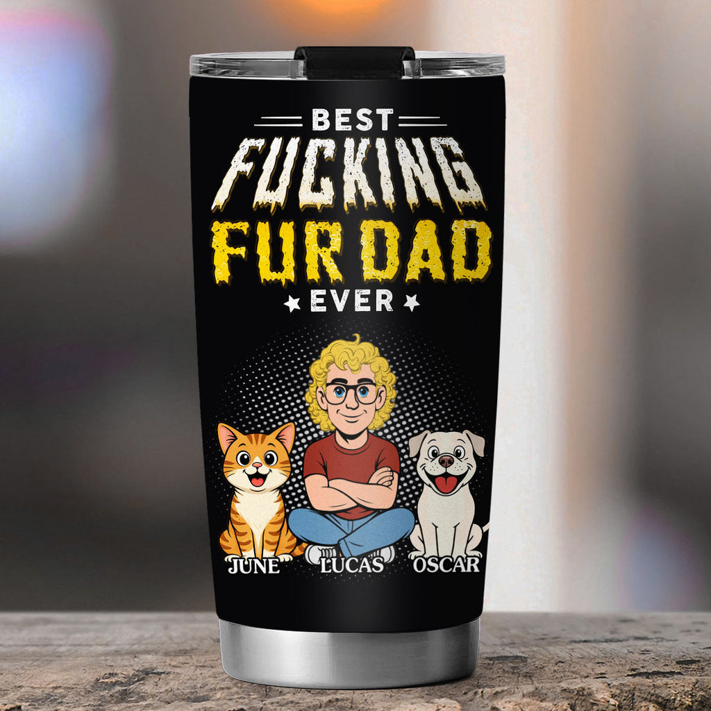 Custom Father's day Birthday Gifts For Pet Dad, Pet Lovers • Pets Dad Champion - Personalized Tumbler