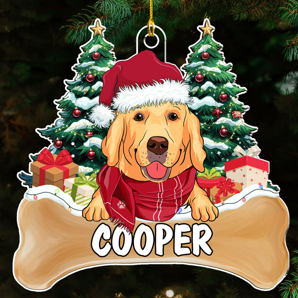 Dog Christmas - Personalized Acrylic Ornament