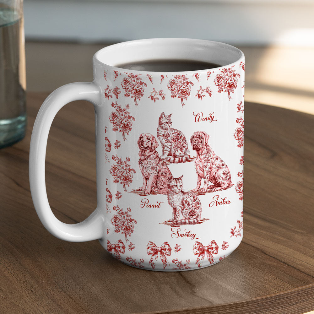 Custom Christmas Birthday Gifts For Dog Mom, Dog Lovers • Fond Of You Pet Ver - Personalized Coffee Mug