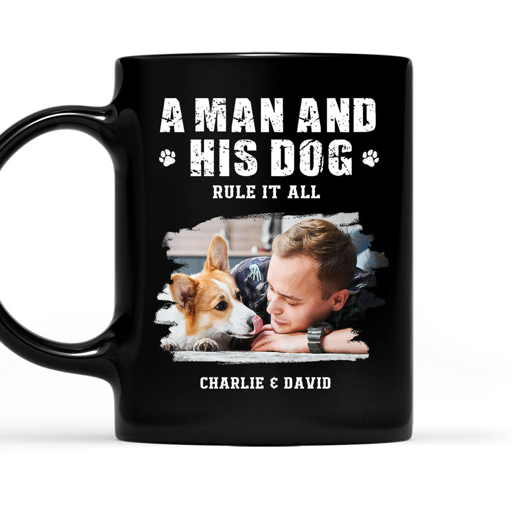 Custom Photo Christmas Birthday Gifts For Dog Dad, Dog Lovers • Will Ever Call You Dad Photo - Personalized Coffee Mug