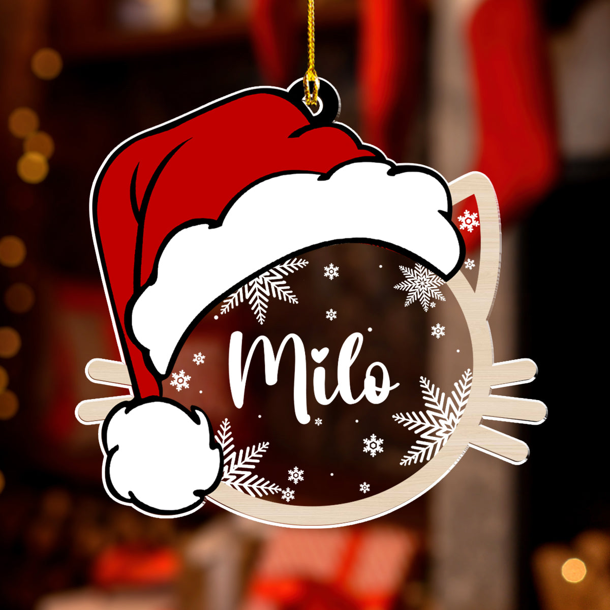 Pet Name Christmas - Personalized Acrylic Ornament
