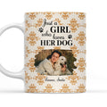 Custom Photo Christmas Birthday Gifts For Dog Mom, Dog Lovers • Pumskin Dog Autumn Photo - Personalized Coffee Mug