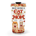 Custom Christmas Birthday Gifts For Cat Mom, Cat Lovers • Here To Be Your Baby - Personalized 3D Effect Tumbler