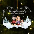Custom Christmas Decor Home Birthday Gifts For Dog Lovers • Family Roots Bloom Every Season - Personalized Acrylic Ornament
