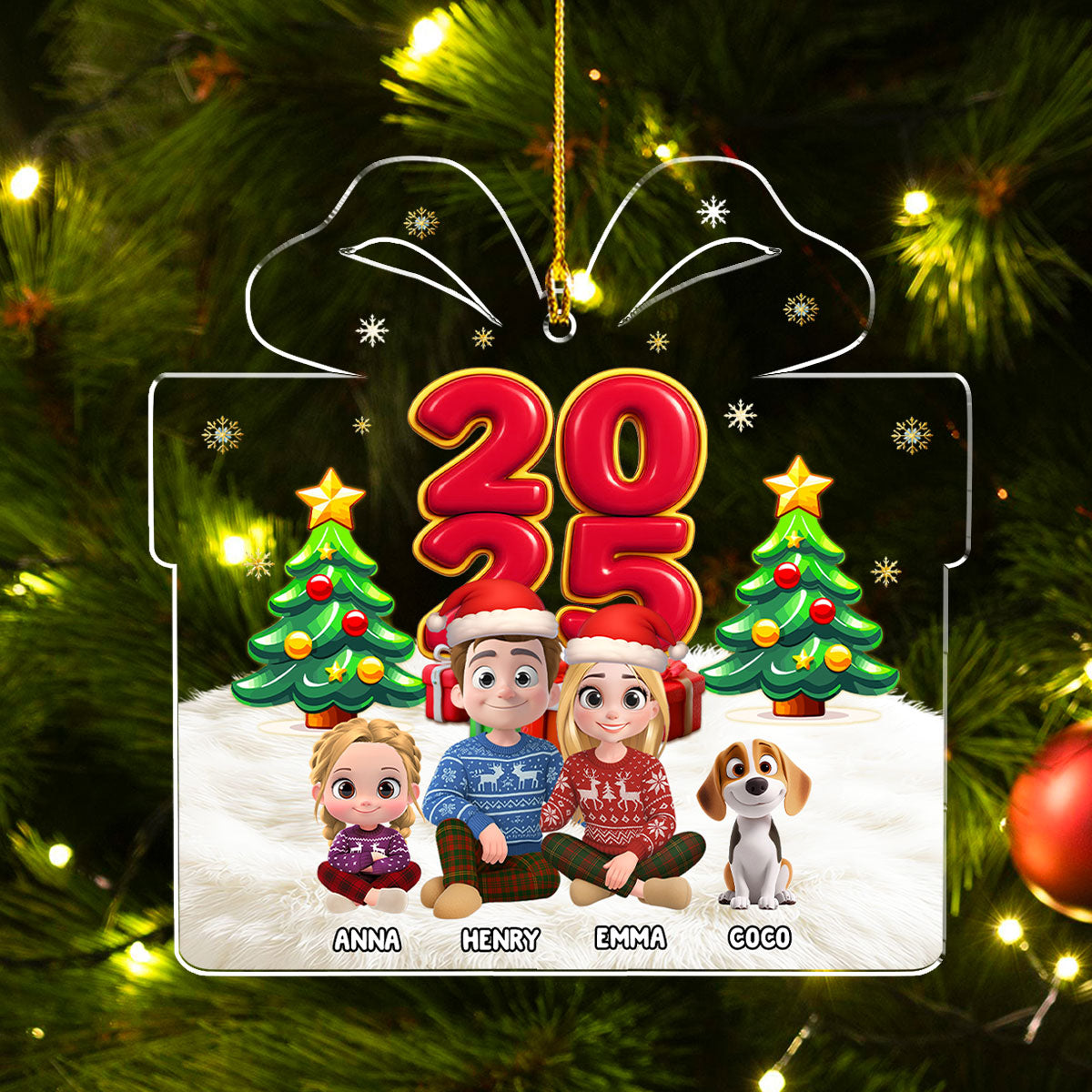 You Me And Our Kids - Personalized Acrylic Ornament