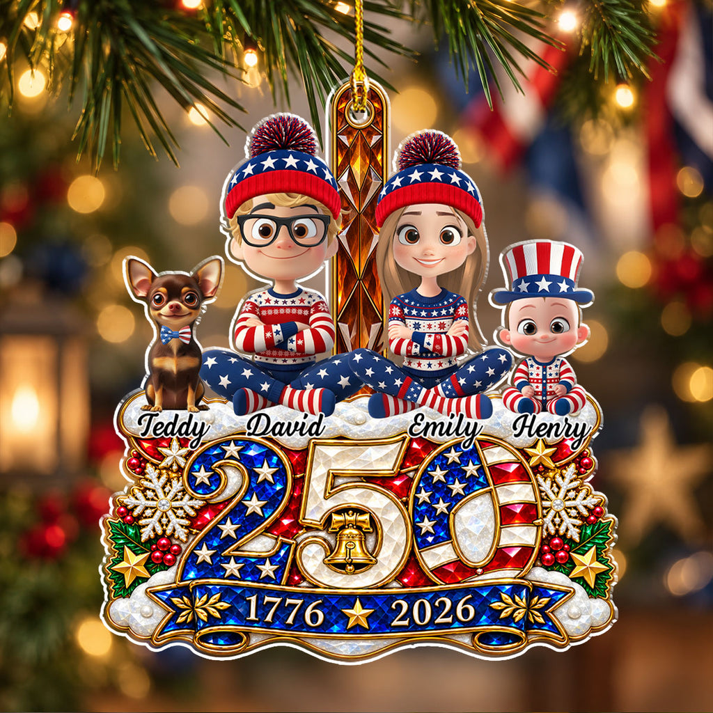 Christmas Across 250th Anniversary - Personalized Acrylic Ornament