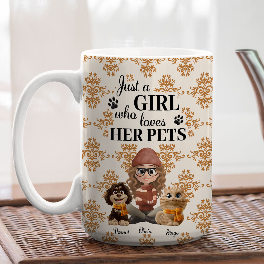 Custom Christmas Birthday Gifts For Pet Mom, Pet Lovers • Pumskin Pet Autumn - Personalized Coffee Mug